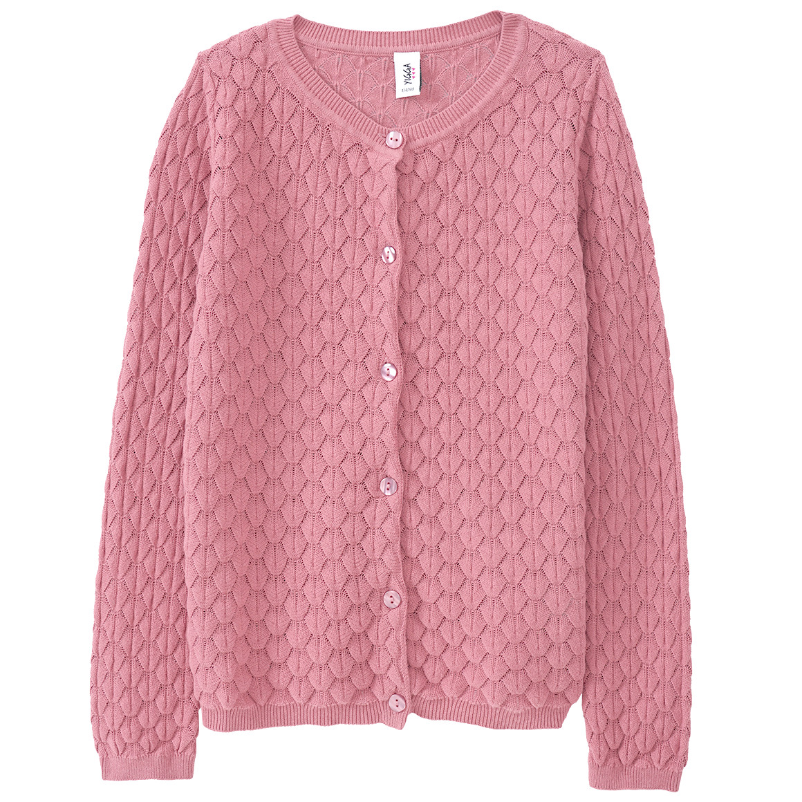 Mädchen Strickjacke mit Wabenstruktur