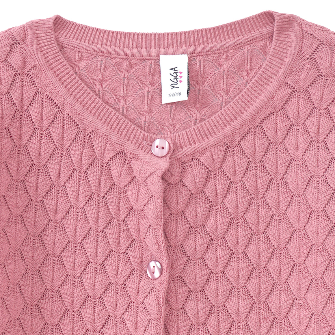 Mädchen Strickjacke mit Wabenstruktur