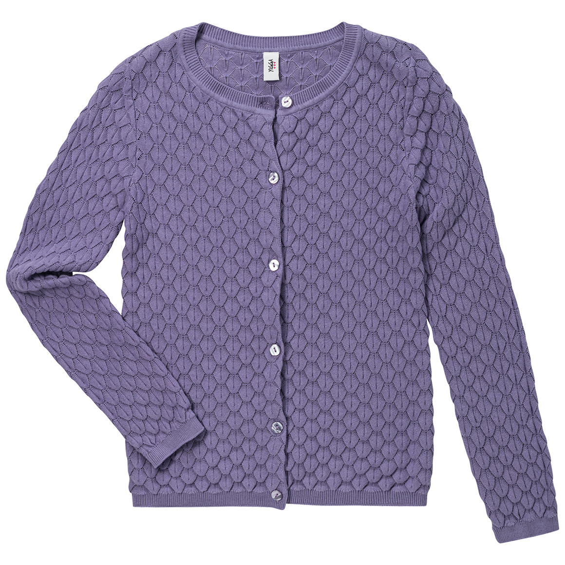 Mädchen Strickjacke mit Wabenstruktur