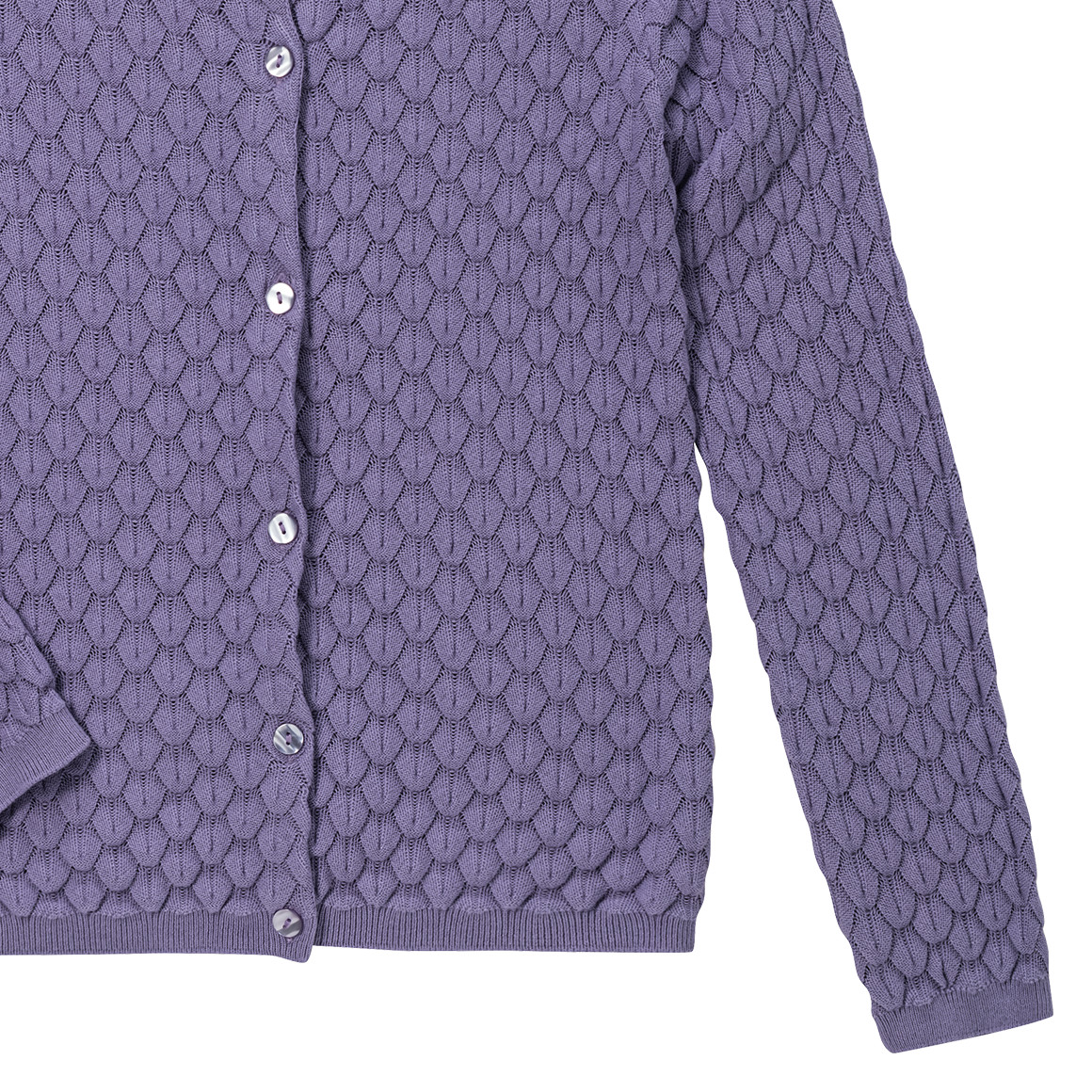 Mädchen Strickjacke mit Wabenstruktur