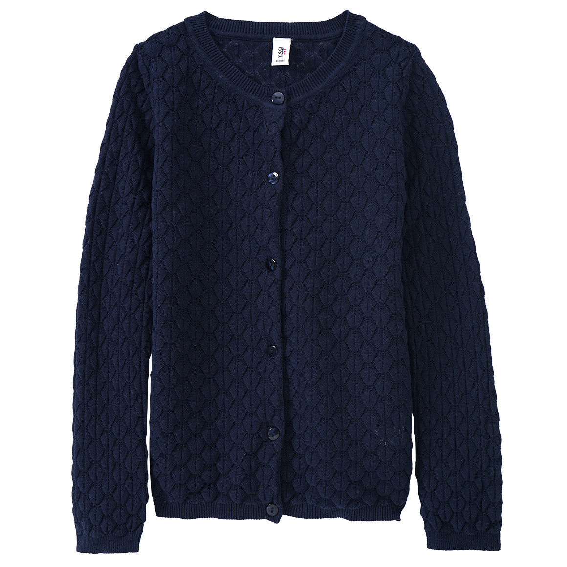 Mädchen Strickjacke mit Wabenstruktur