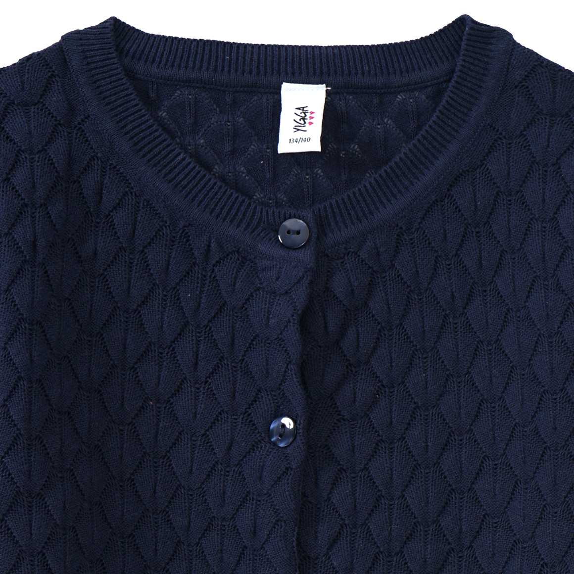 Mädchen Strickjacke mit Wabenstruktur