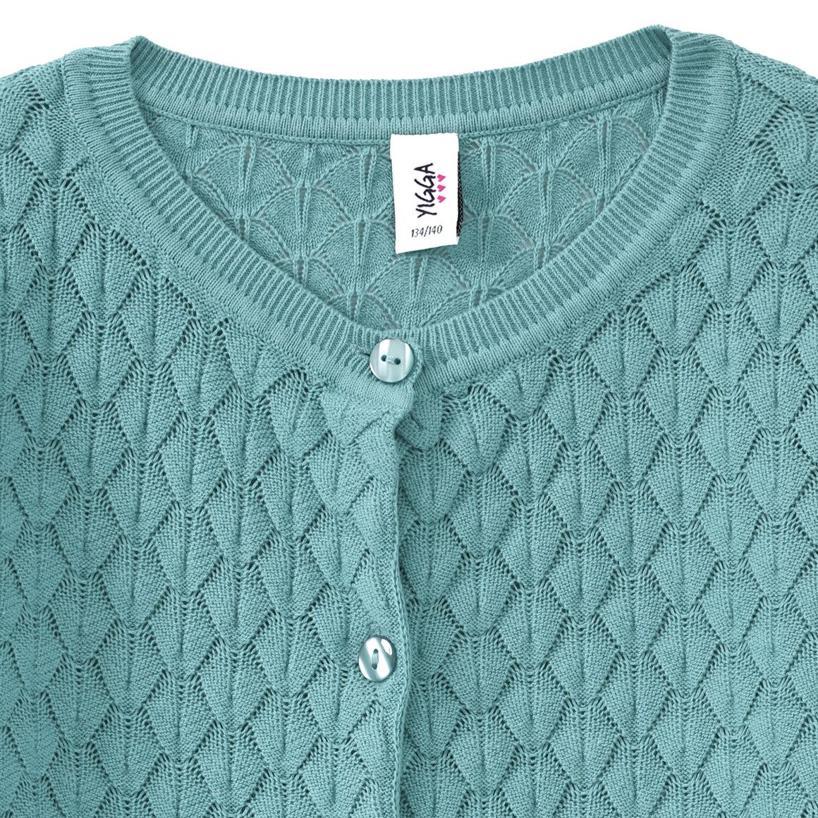 Mädchen Strickjacke mit Wabenstruktur