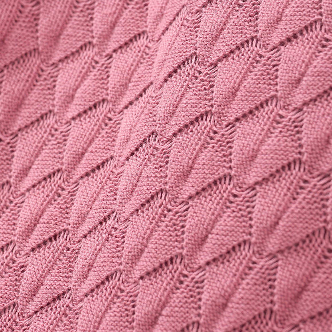 Mädchen Strickkleid mit Wabenstruktur