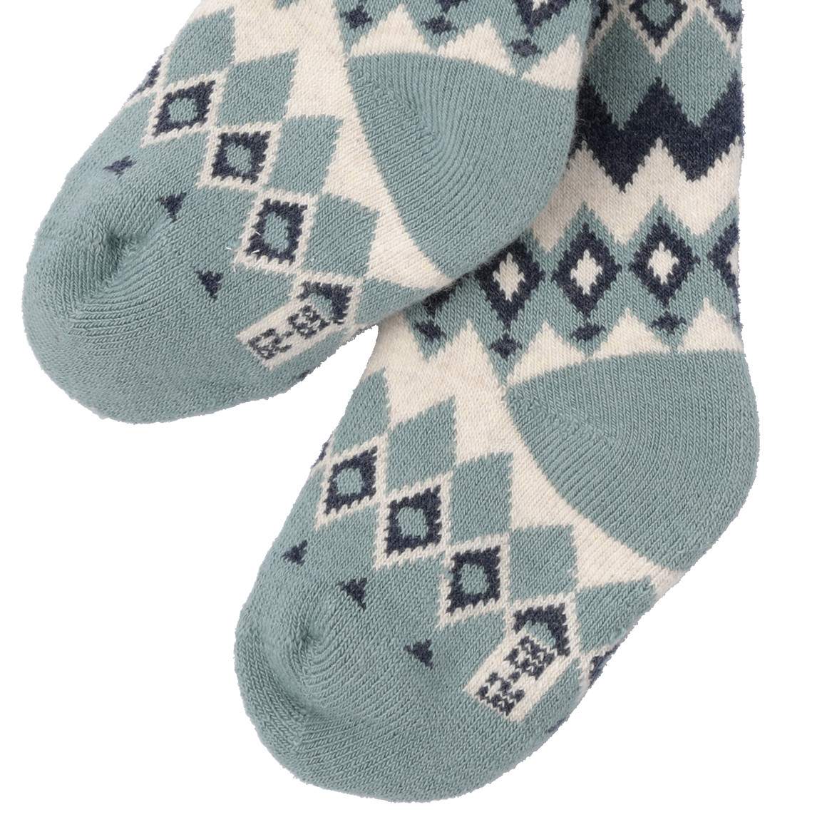 Baby Frottee-Strumpfhose mit Norweger-Muster