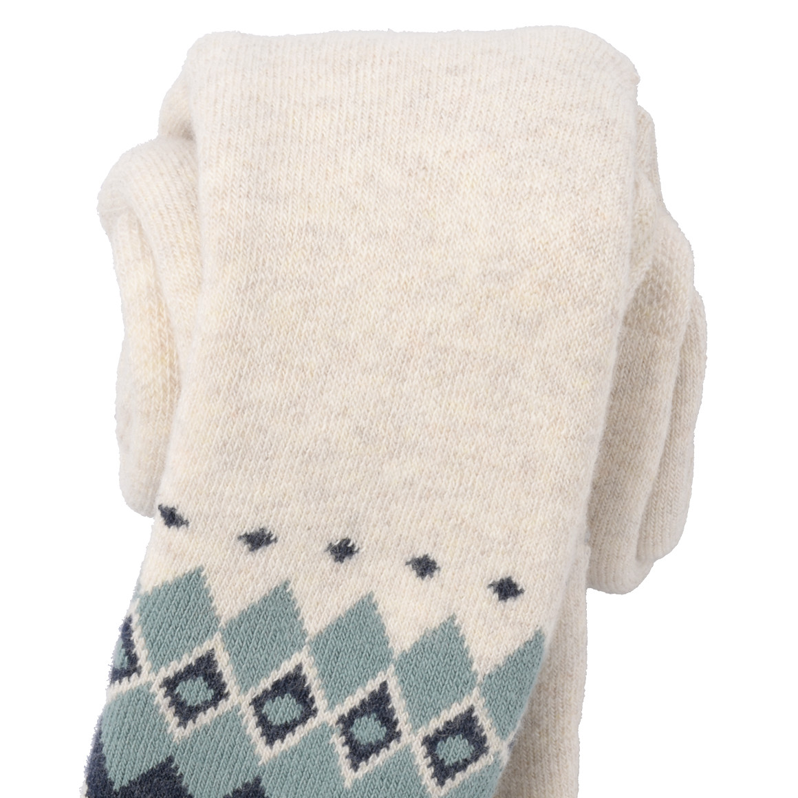 Baby Frottee-Strumpfhose mit Norweger-Muster