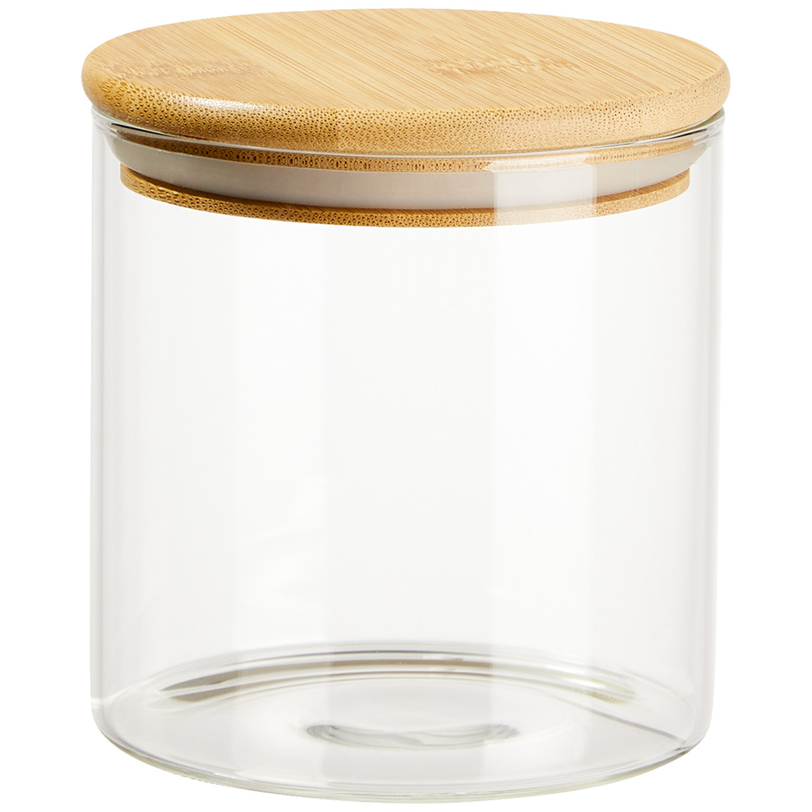 4 kleine glazen voorraadpotten