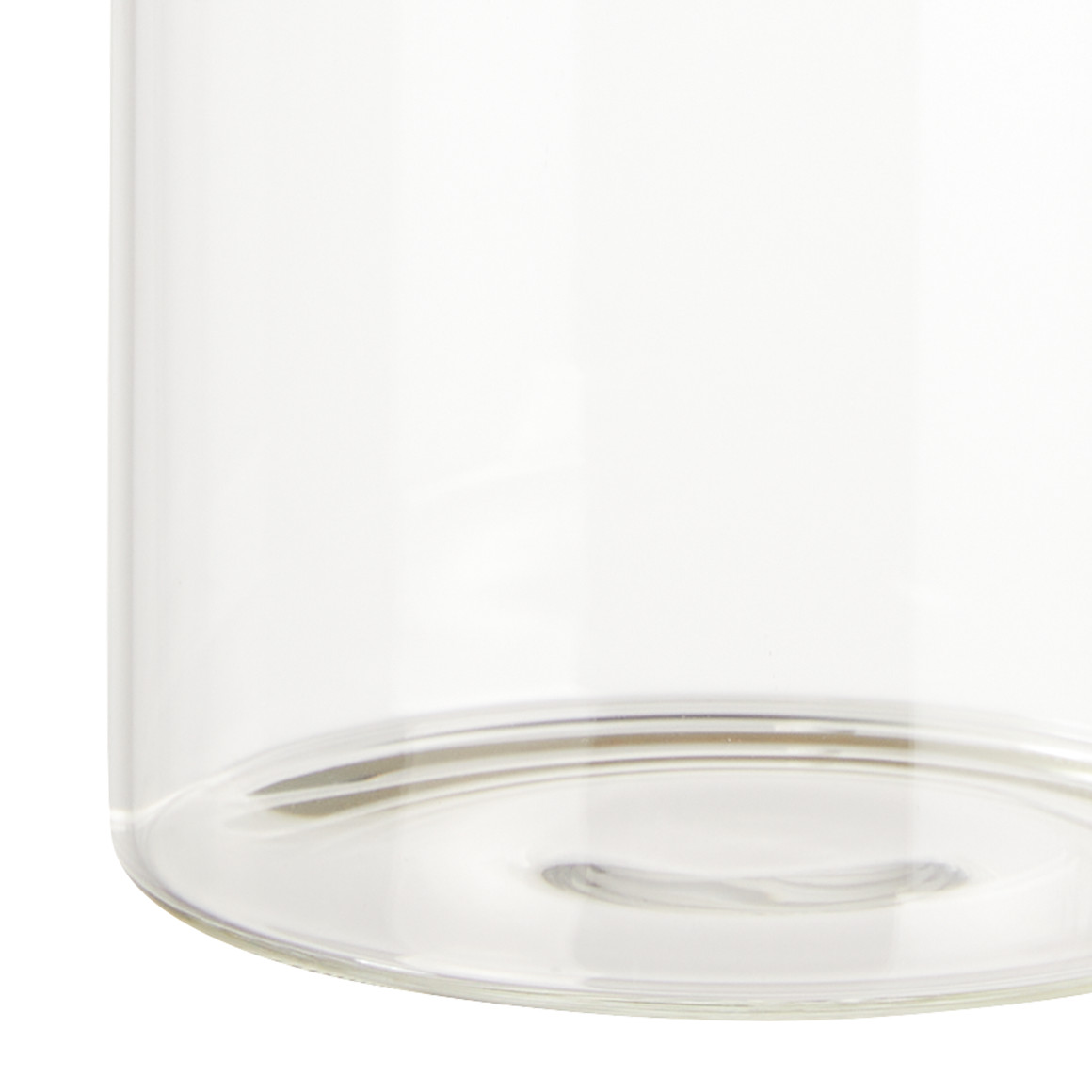 4 kleine glazen voorraadpotten