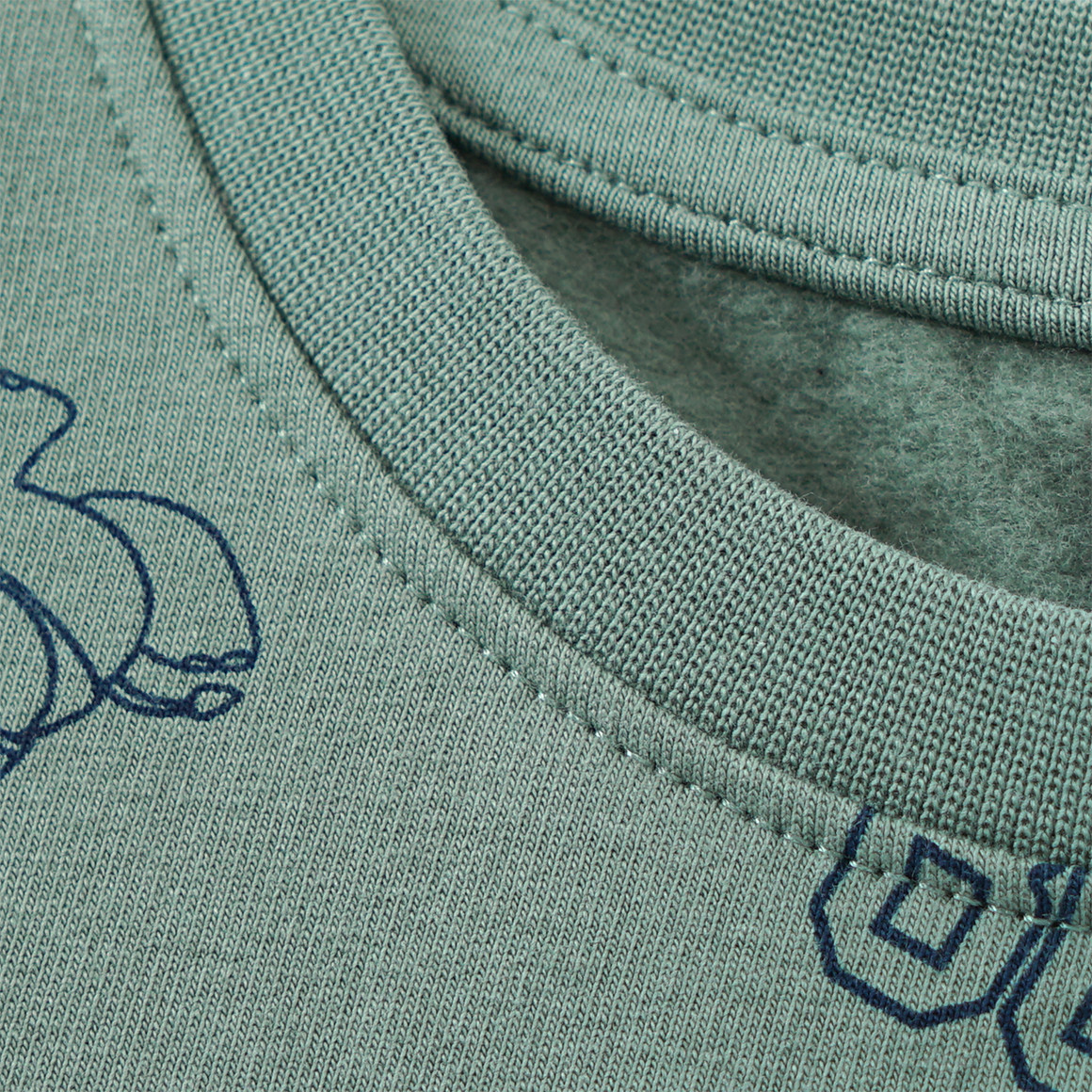 Jongensshirt met lange mouwen en voetbalprint