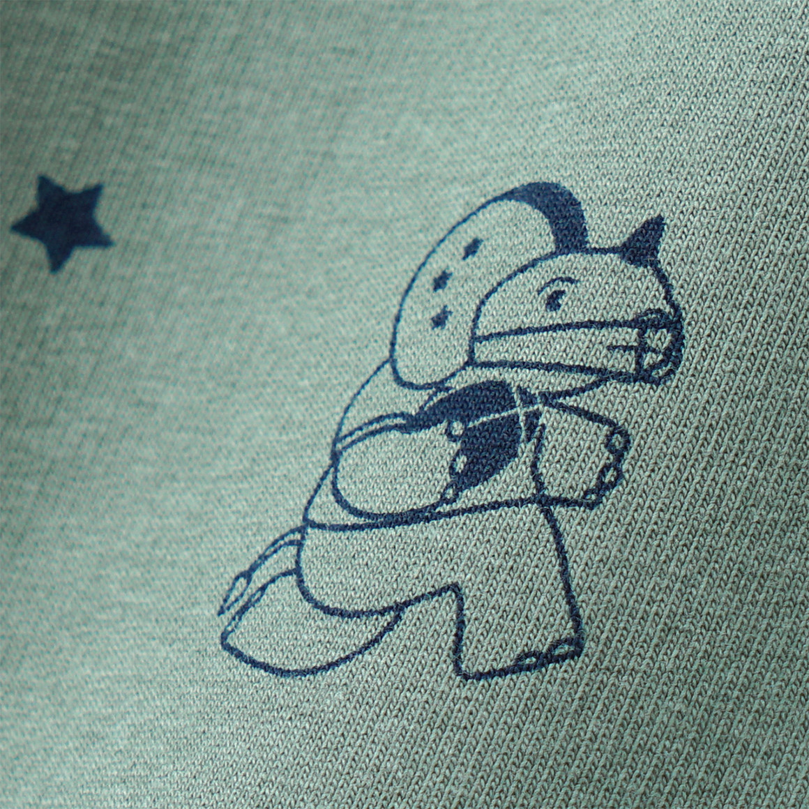 Jongensshirt met lange mouwen en voetbalprint