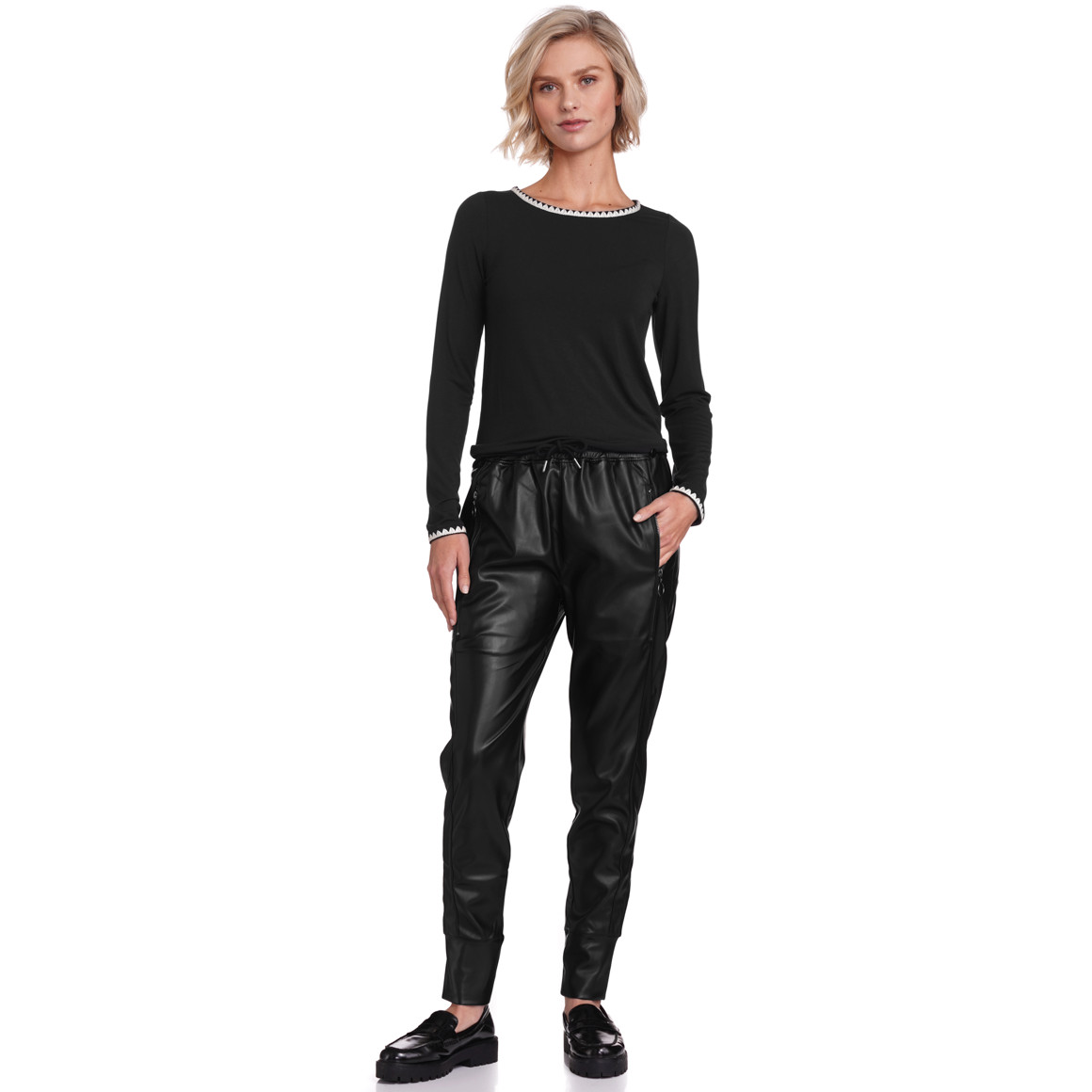Jogpants damen kunstleder Clearance