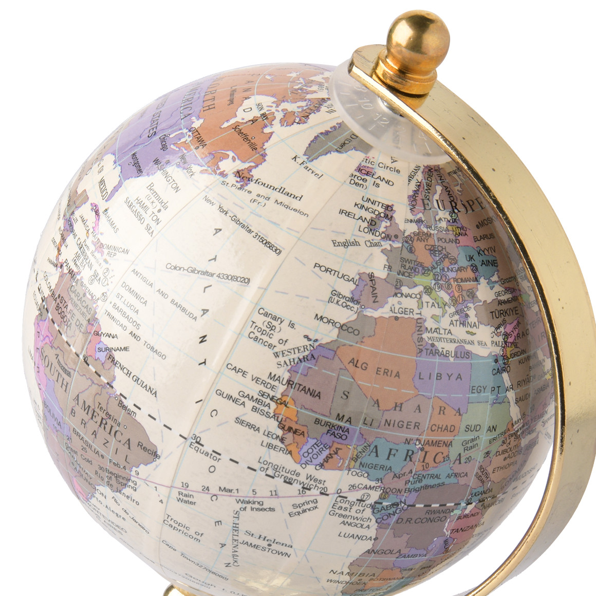 MOVA Globus 4,5 Zoll - Solarbetriebener Drehender Globus Dekoration