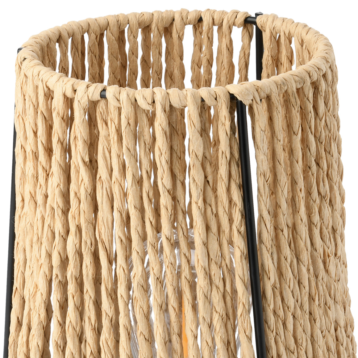 LED-Lampe in Rattan-Optik
