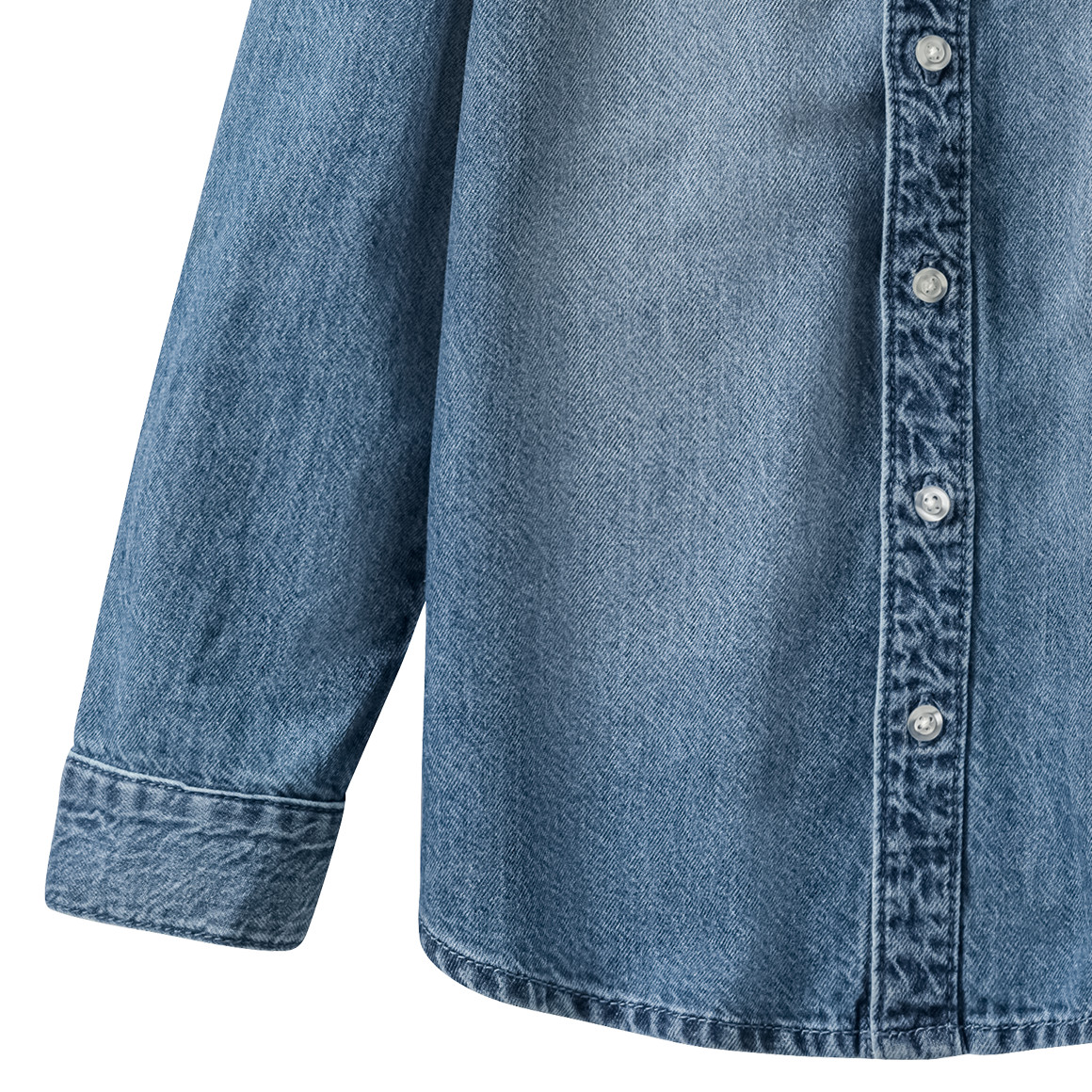 Jungen Jeanshemd mit Button-down-Kragen