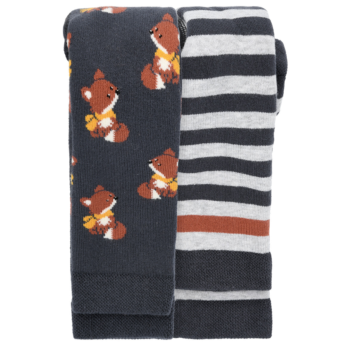 2 Baby leggings met vossenmotief