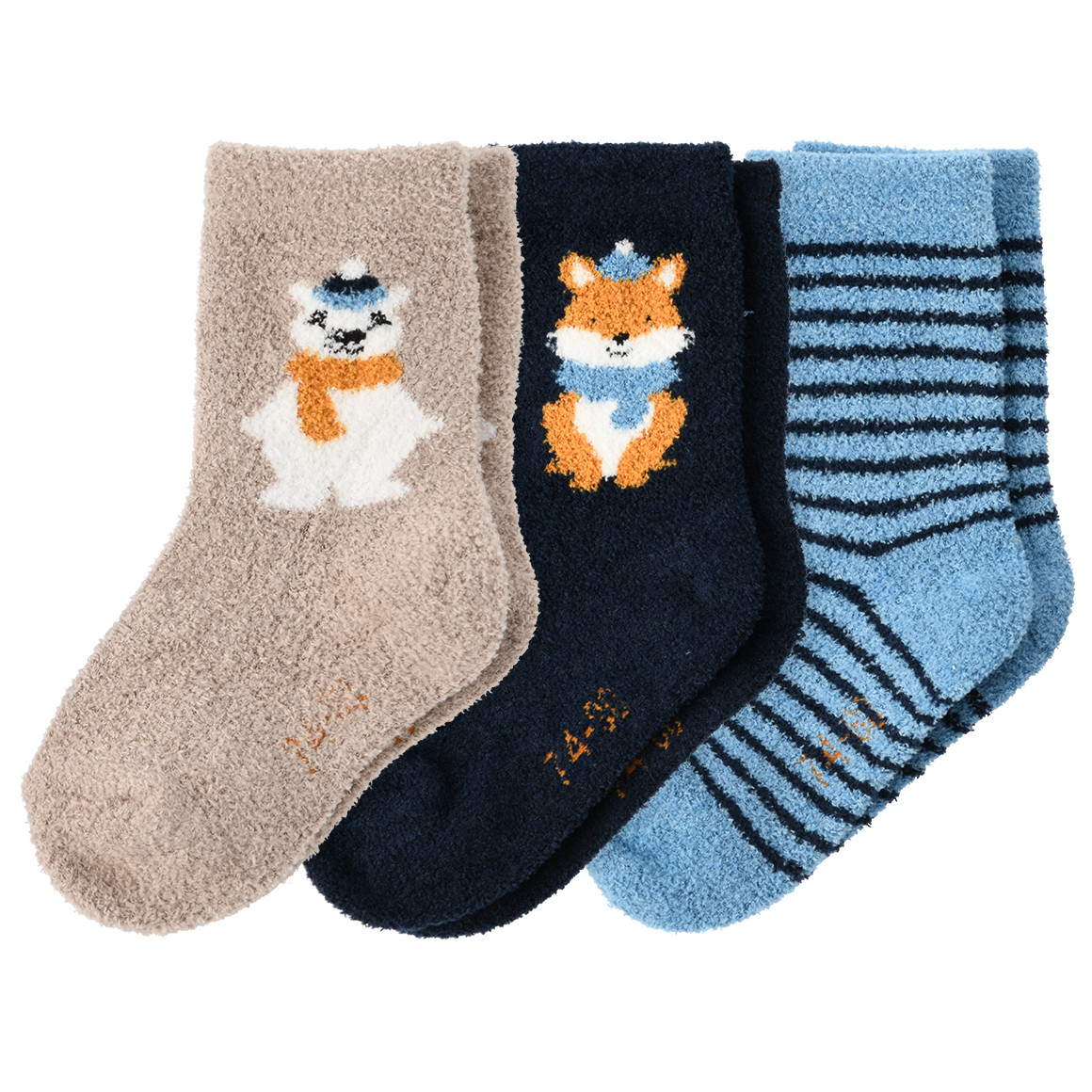 3 Paar Baby Kuschelsocken im Set