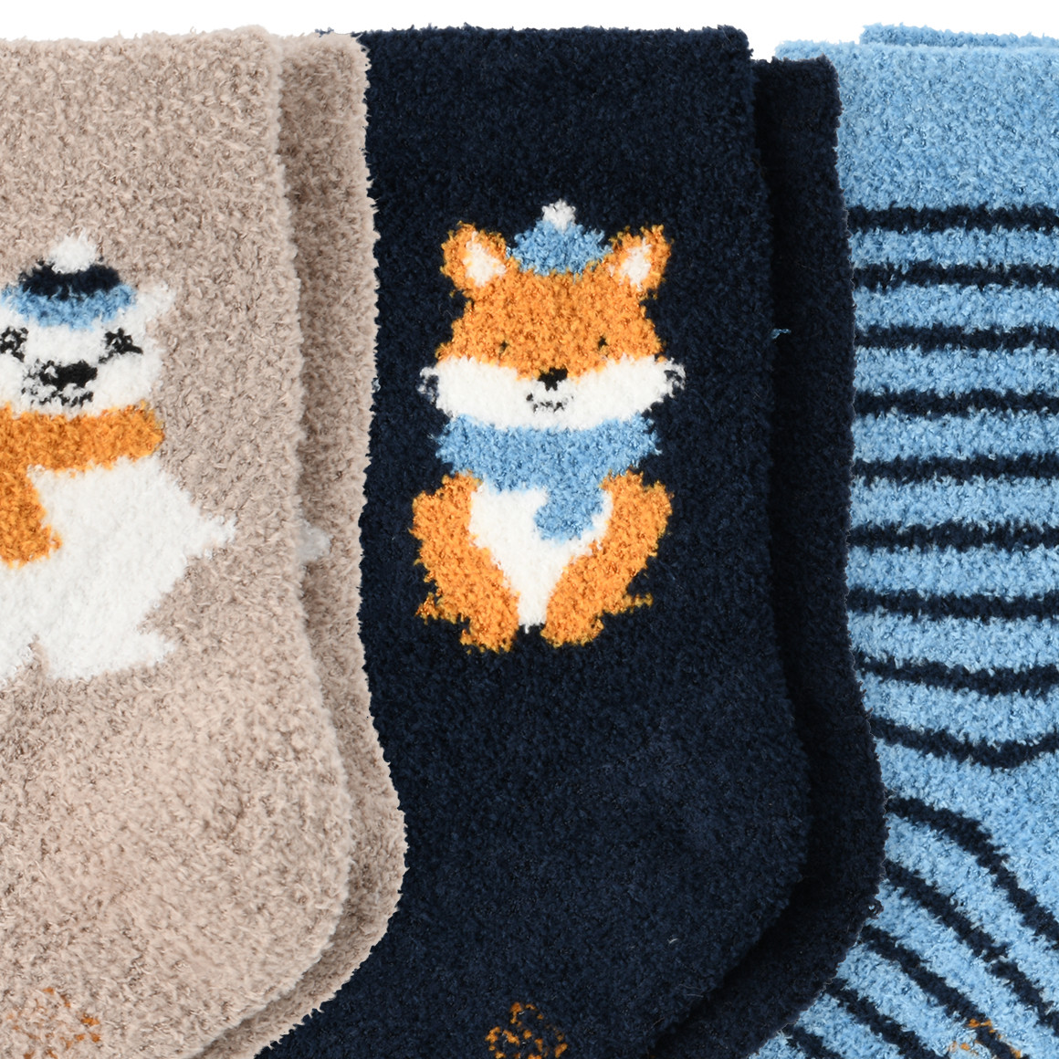 3 Paar Baby Kuschelsocken im Set