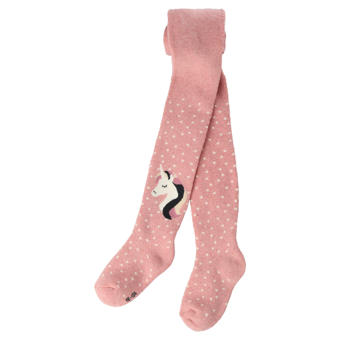 2 Mädchen Frottee-Strumpfhosen mit Punkten