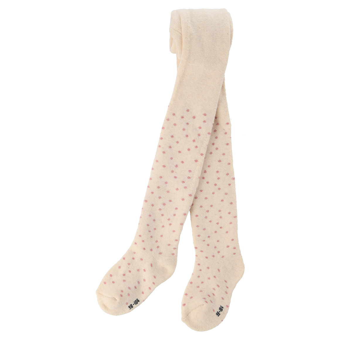 2 Mädchen Frottee-Strumpfhosen mit Punkten