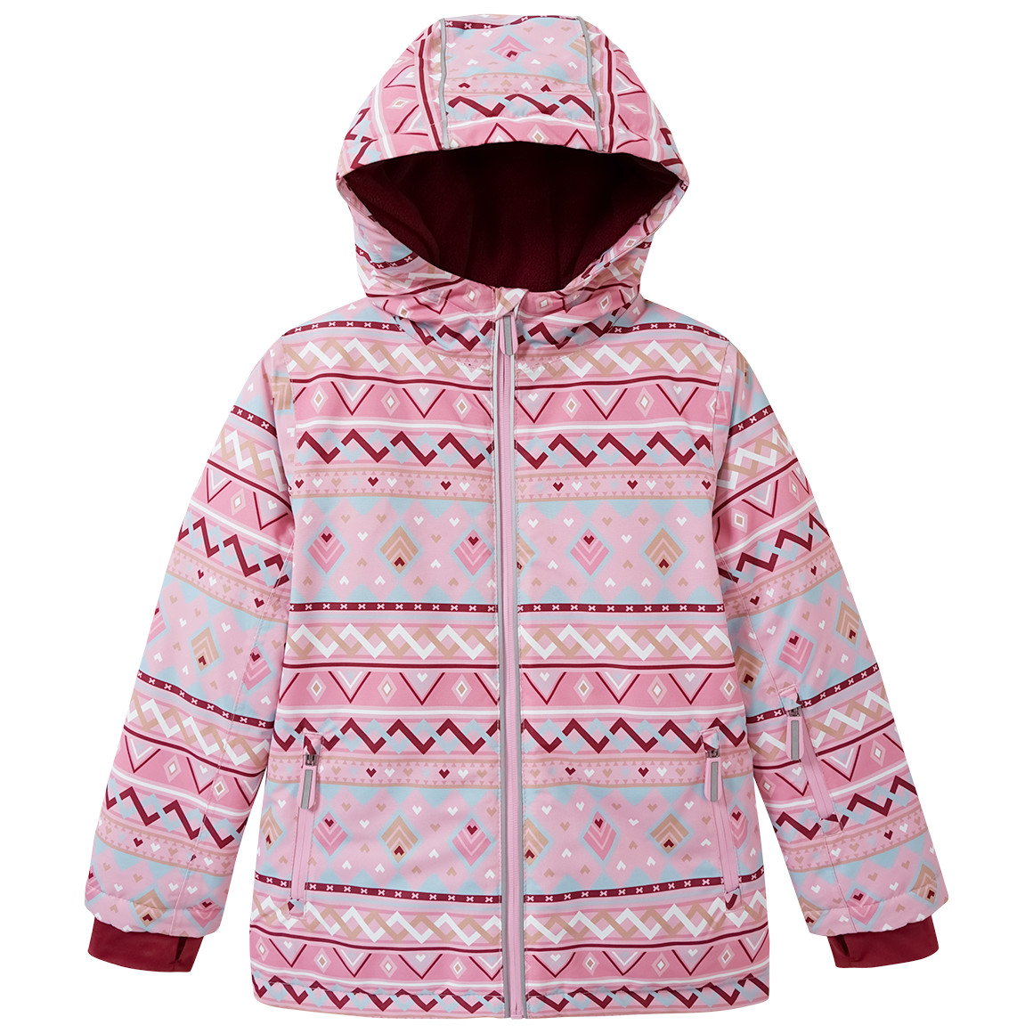 CRIVIT® Mädchen Skijacke Schneejacke Funktional Mit Kapuze