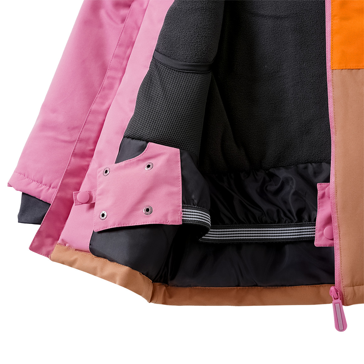 Meisjes sneeuwjas met kleurverdelers