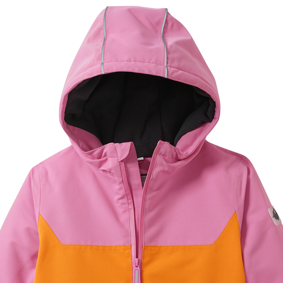 Meisjes sneeuwjas met kleurverdelers