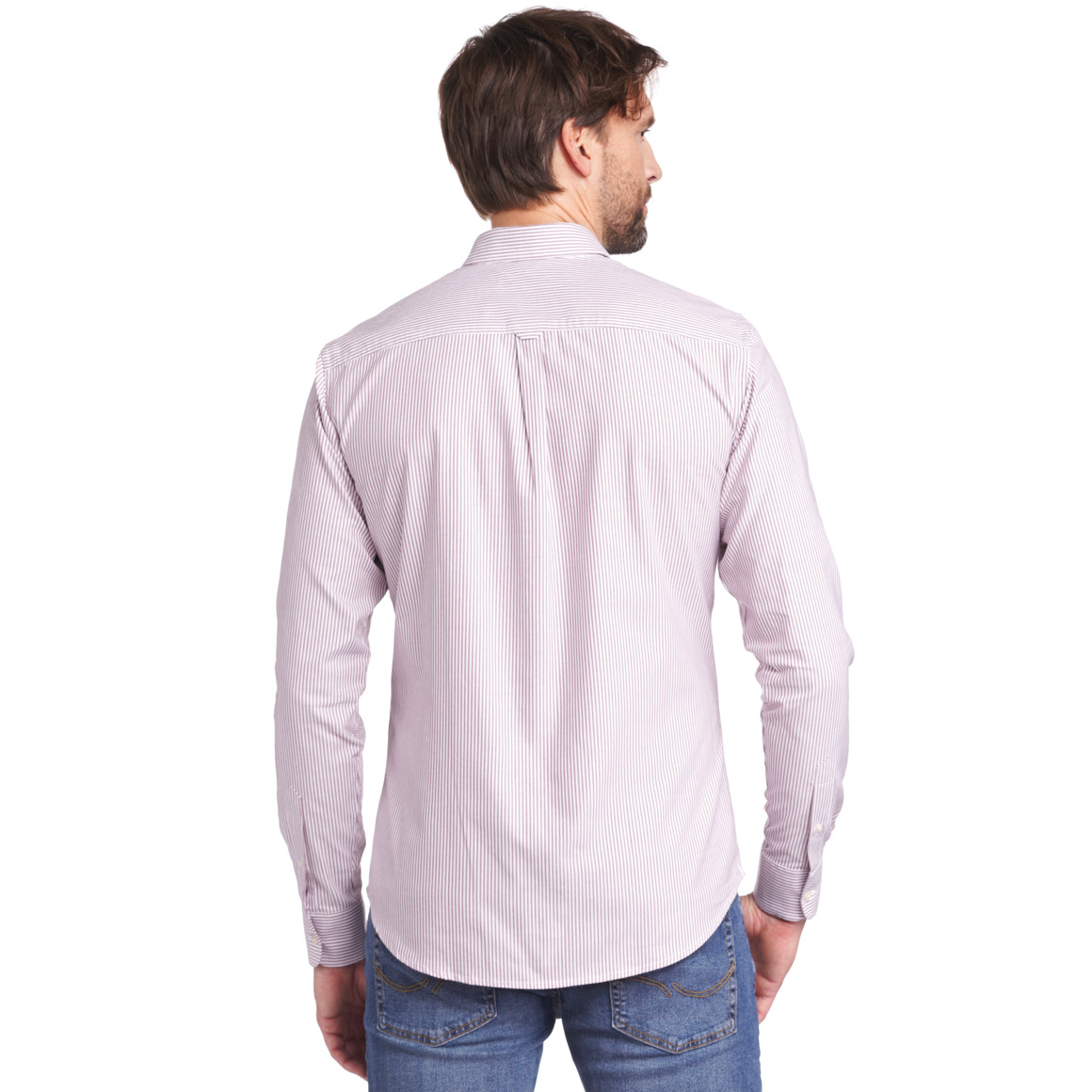 Herenoverhemd met button-down kraag