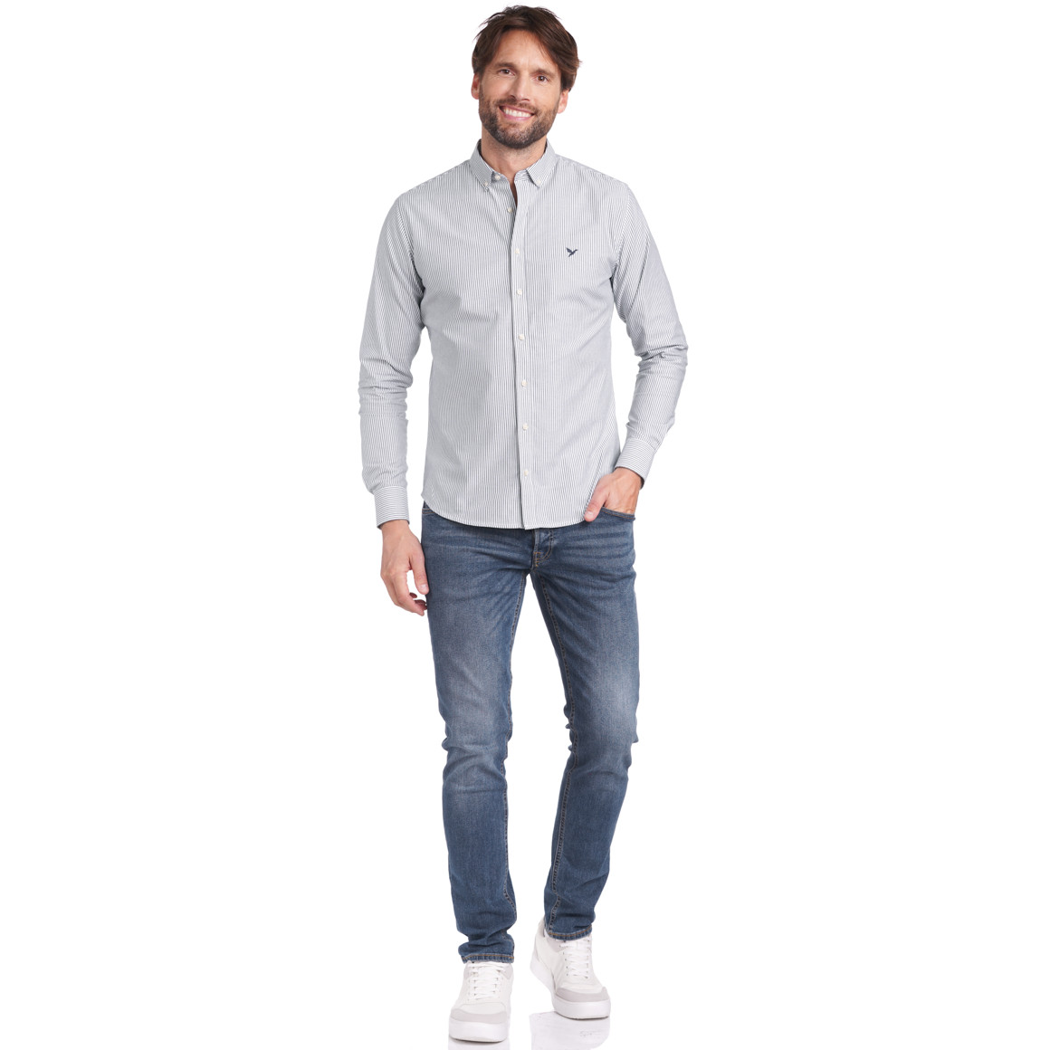 Herren Hemd mit Button-down-Kragen