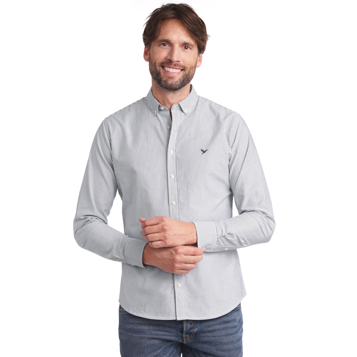 Herren Hemd mit Button-down-Kragen