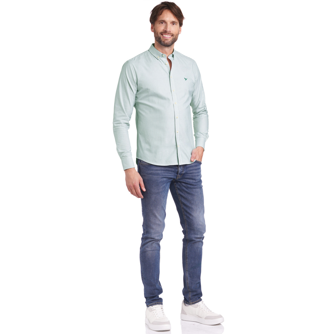 Herren Hemd mit Button-down-Kragen