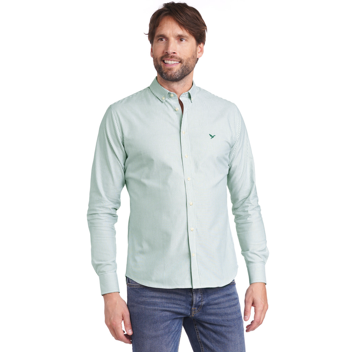 Herren Hemd mit Button-down-Kragen