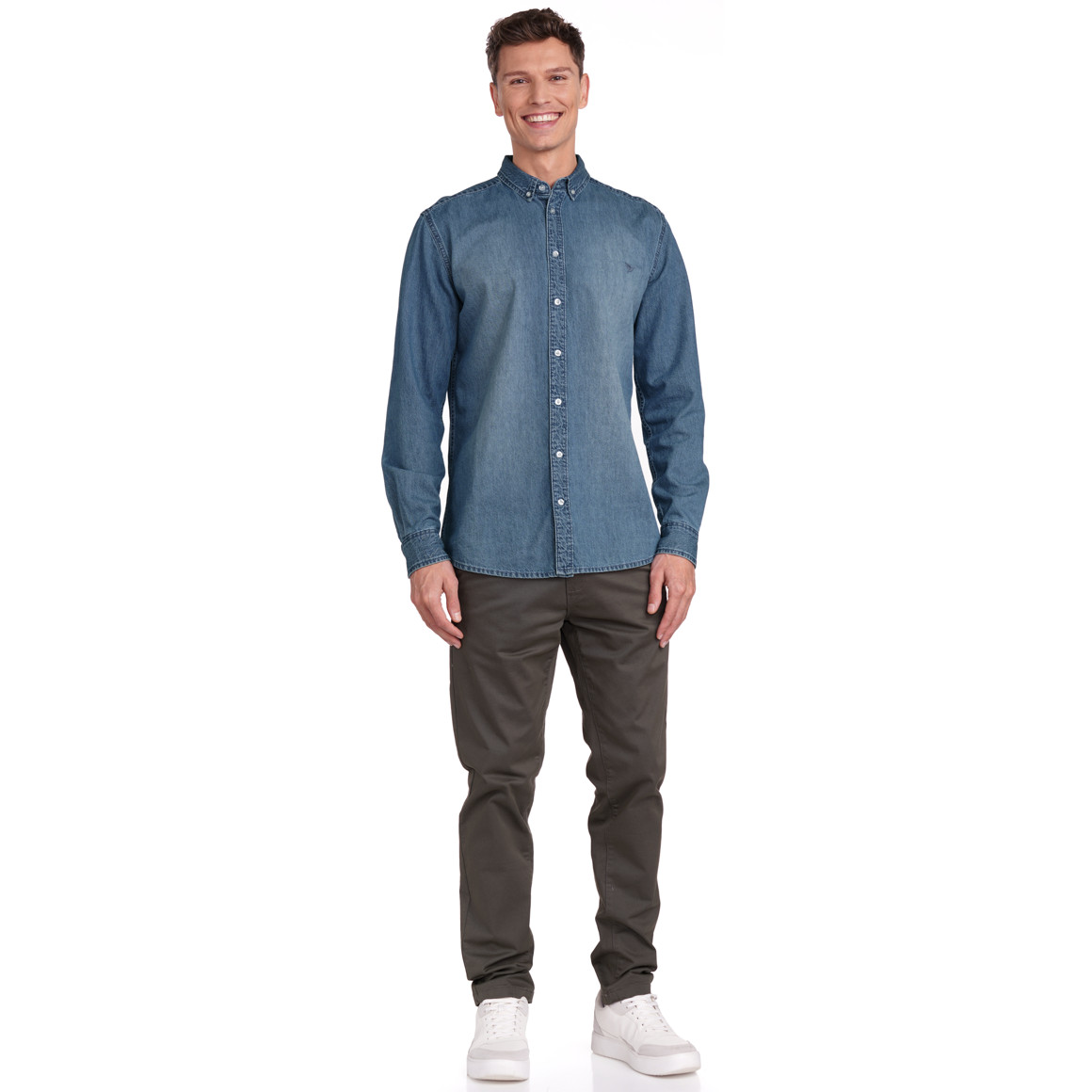 Herren Jeanshemd im Modern Fit