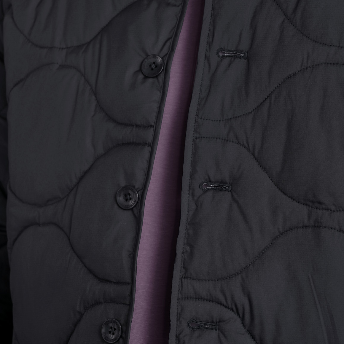 Herren Steppjacke mit Knopfleiste