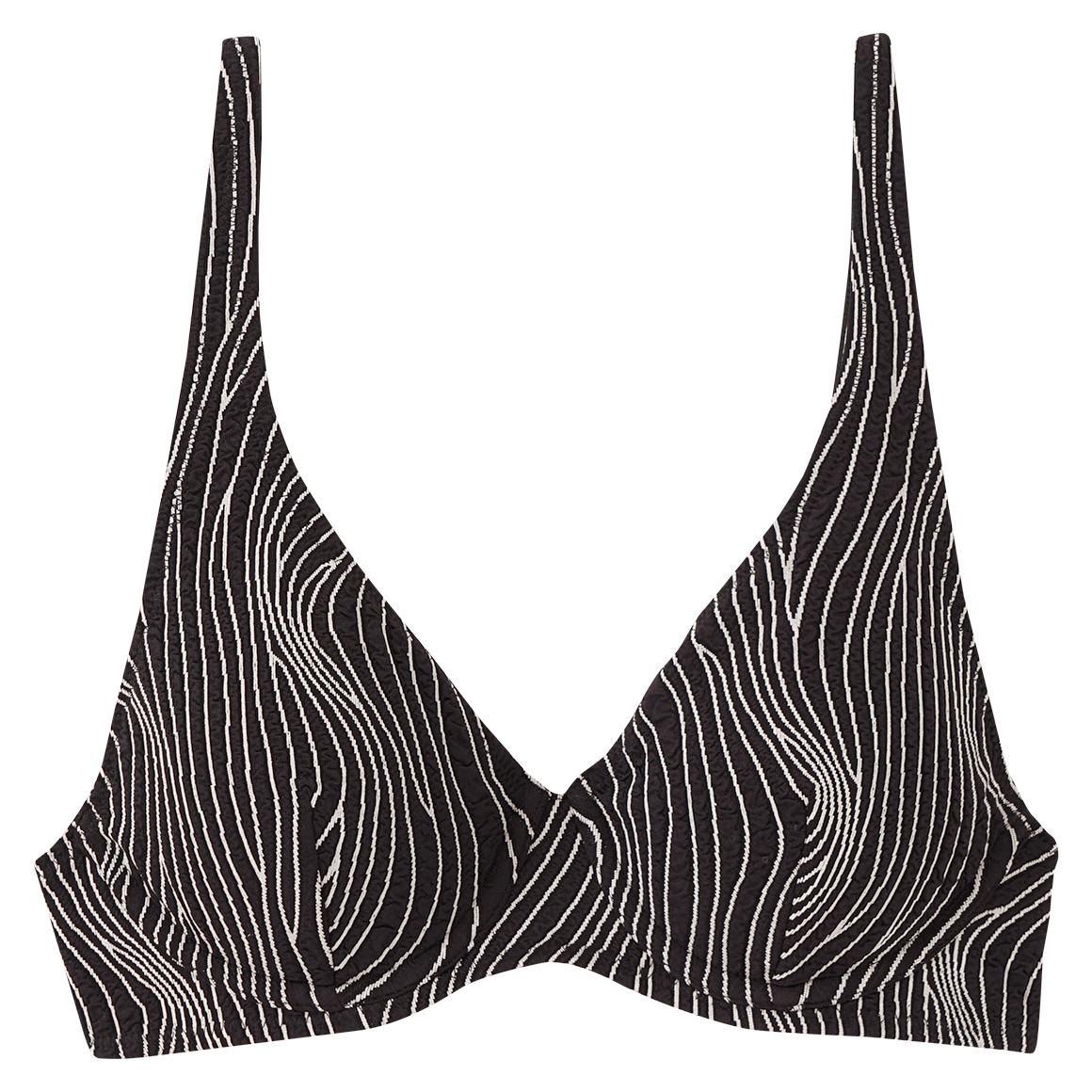 Damen Bikinioberteil mit Wellenmuster