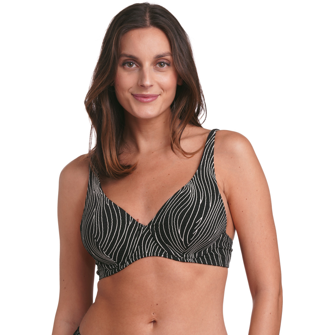 Damen Bikinioberteil mit Wellenmuster