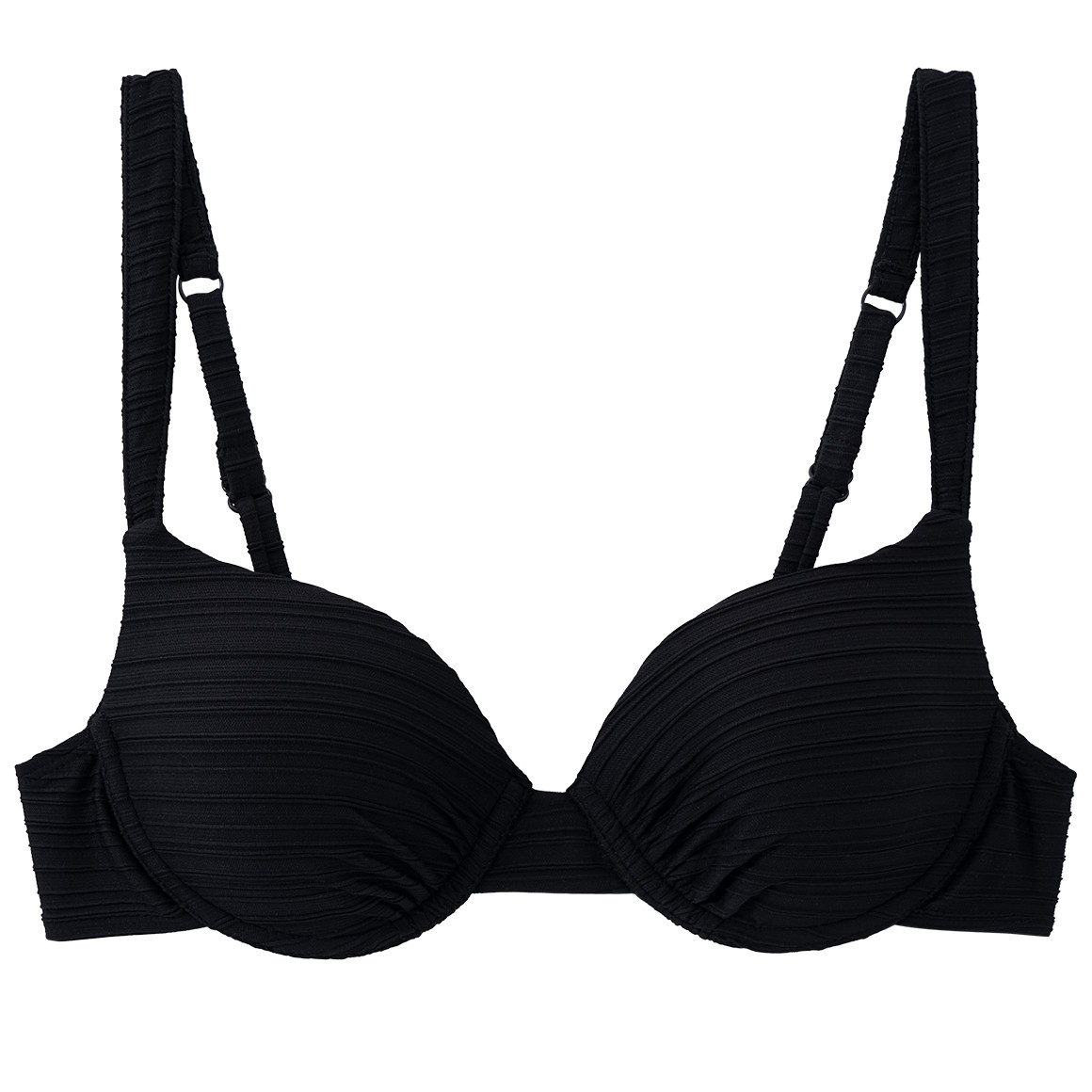 Damen Bikinioberteil mit Streifenstruktur