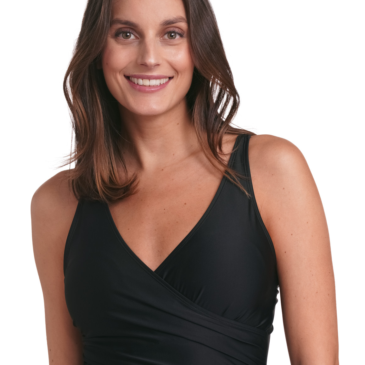 Damen Shape-Badeanzug in Wickel-Optik