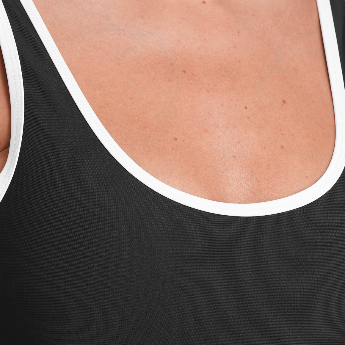 Damen Shape-Badeanzug mit Kontrastpaspel