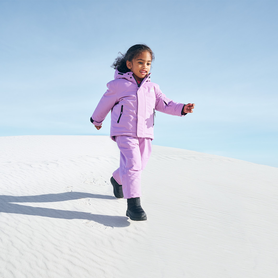 Effen baby-sneeuwjack