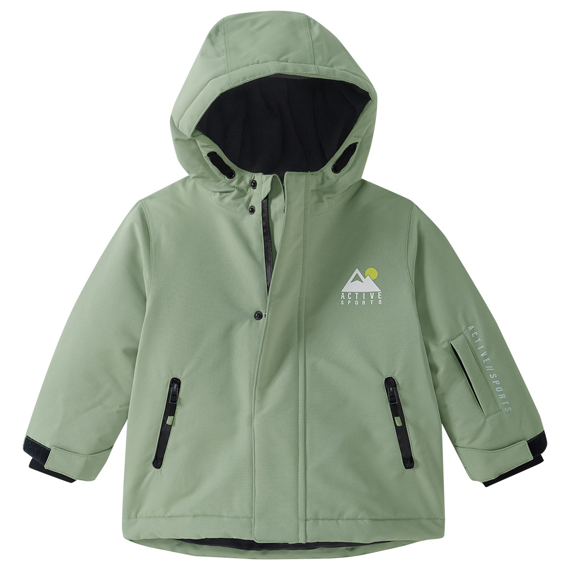 Effen baby-sneeuwjack