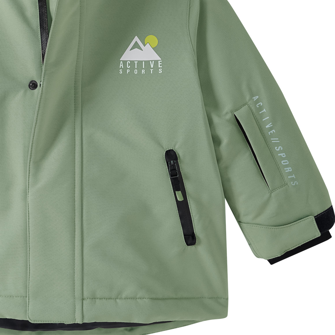 Effen baby-sneeuwjack