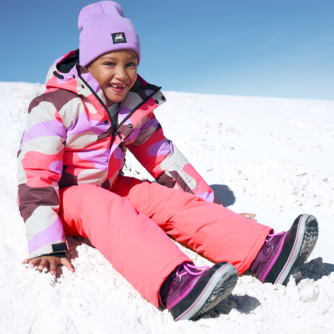 Meisjes sneeuwbroek met bretels