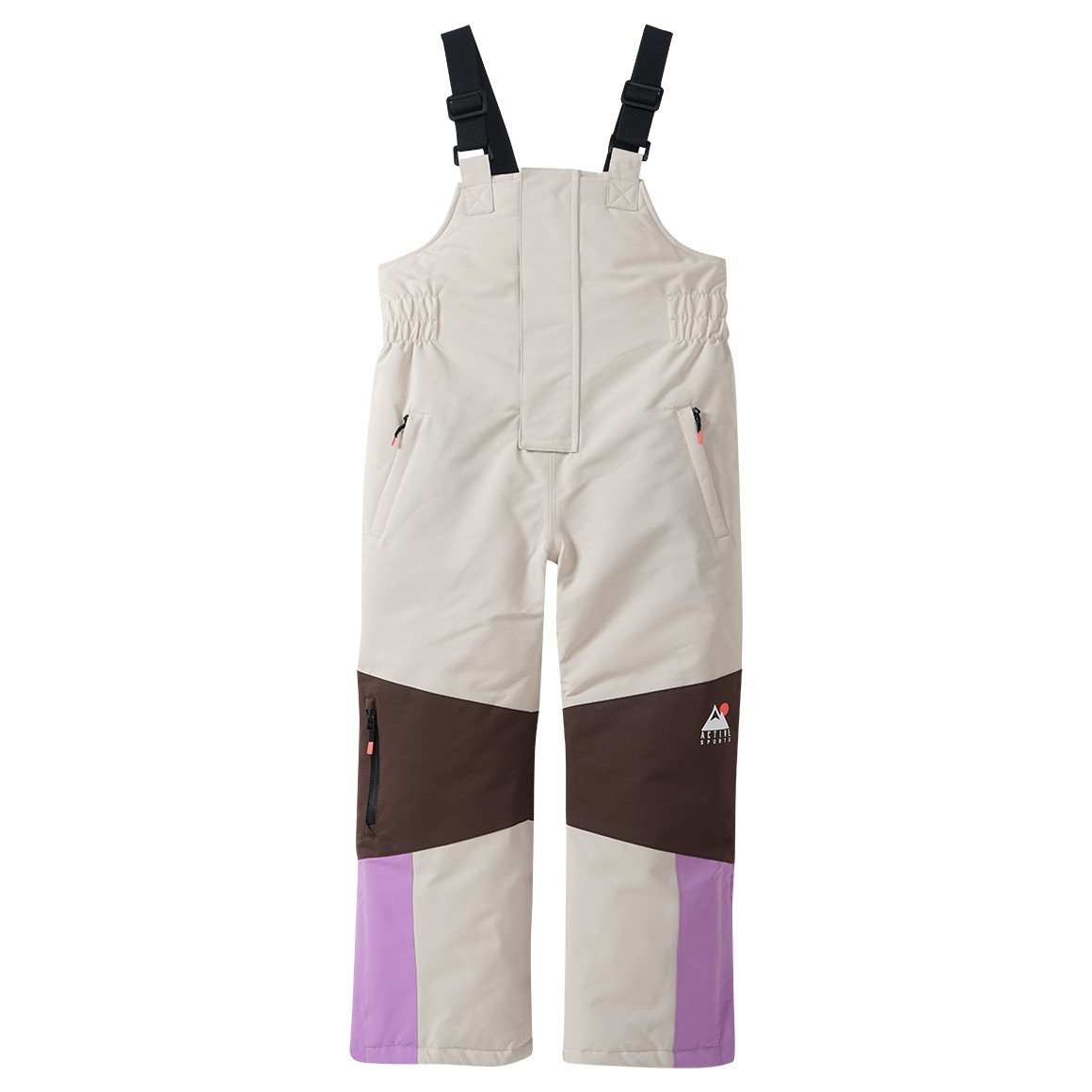 Kinderen skibroek met colour blocking