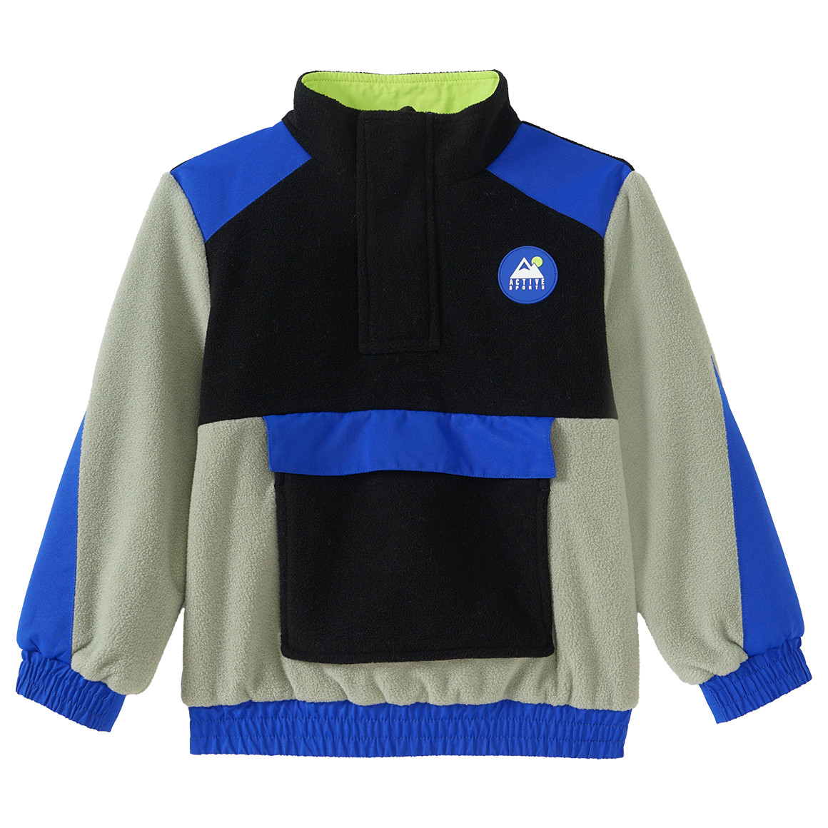Kinder Fleecepullover mit Tasche