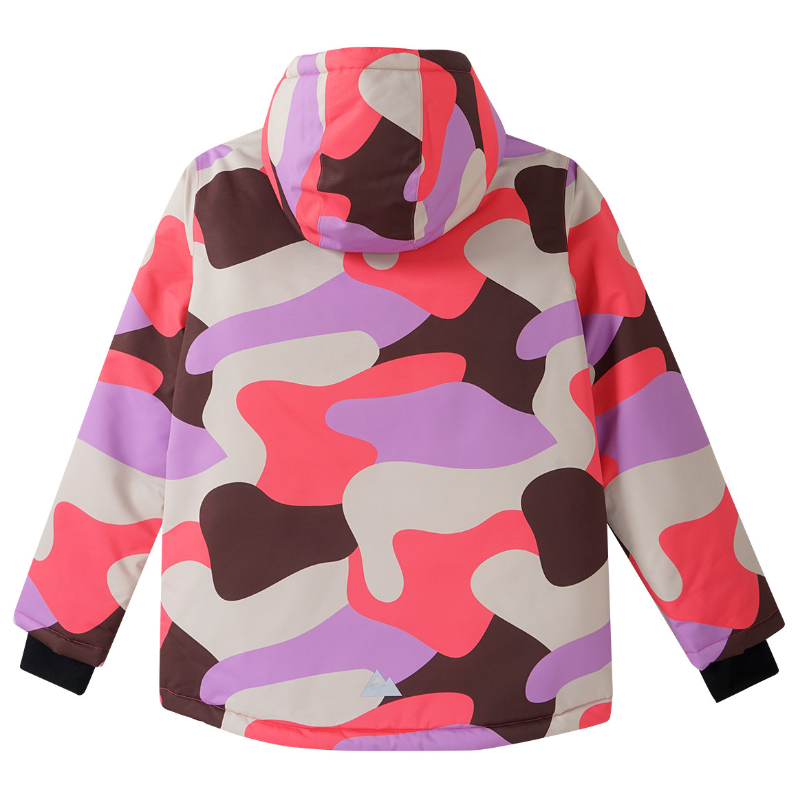 Meisjes sneeuwjas met all-over patroon