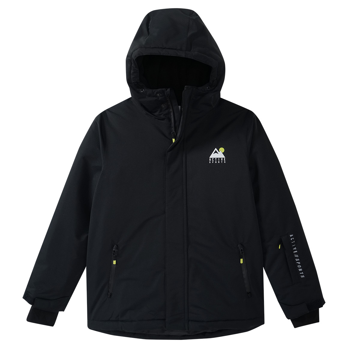 Effen gekleurd kinder sneeuwjack