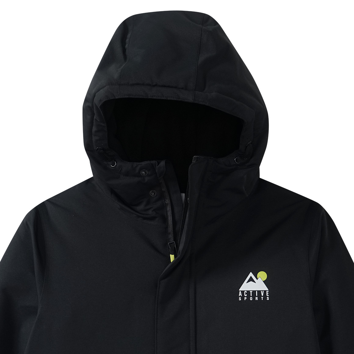 Effen gekleurd kinder sneeuwjack