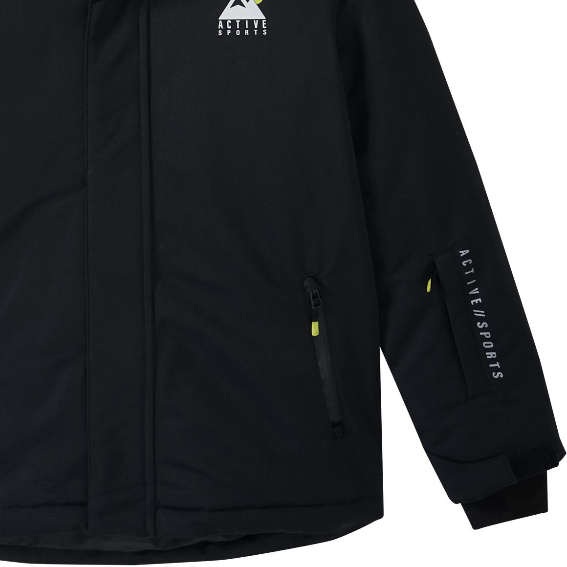 Effen gekleurd kinder sneeuwjack