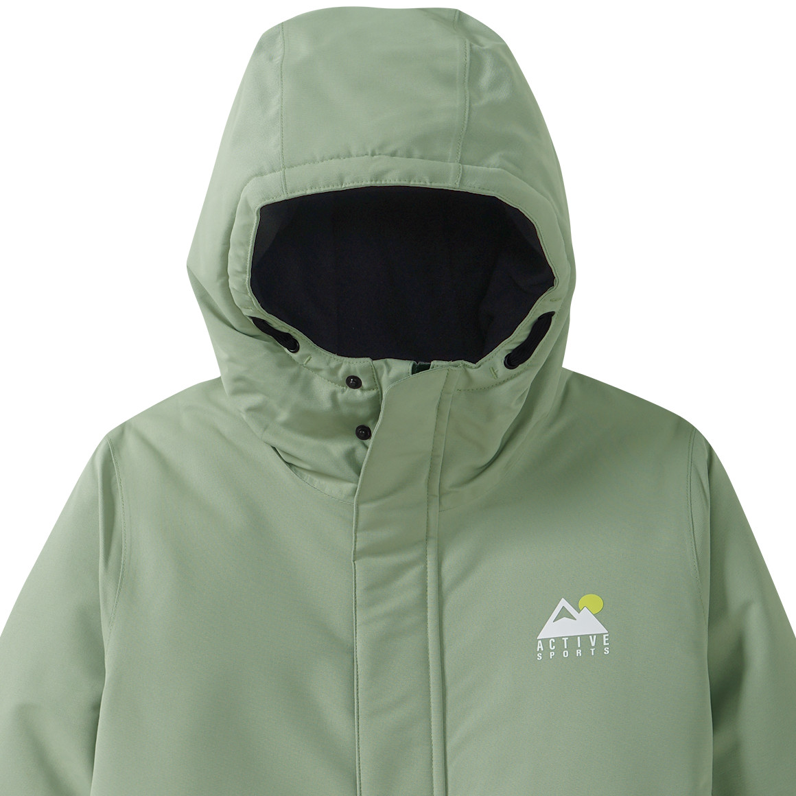 Effen gekleurd kinder sneeuwjack