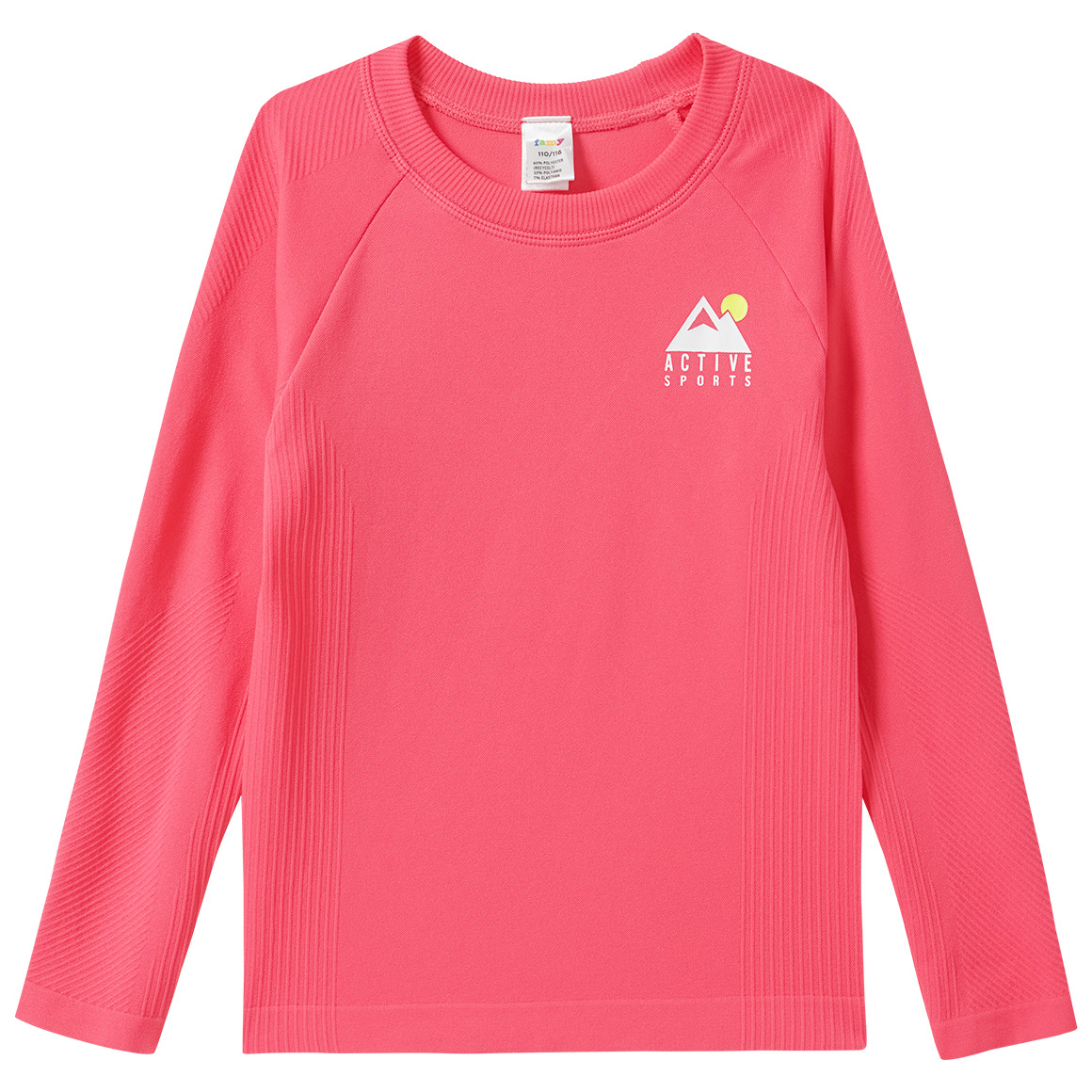 Thermoshirt voor meisjes in naadloze look